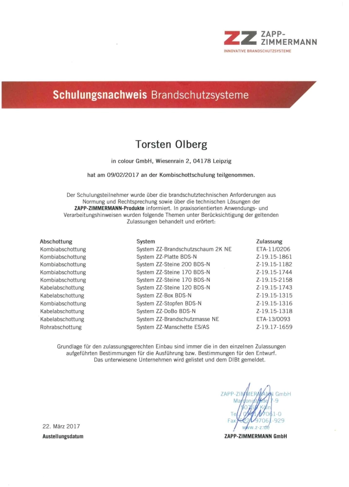 Brandschutz Schulung