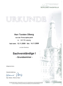 Sachverständige 1 Grundseminar